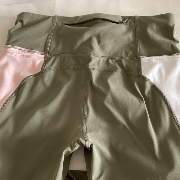 Sweaty Betty Power color block moss green workout full lenght leggings size S - Picture 9 of 9